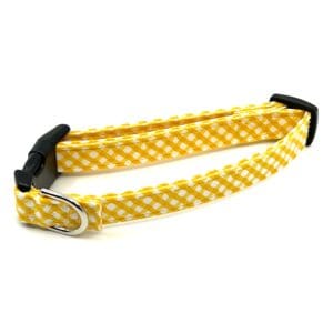 Yellow Gold Check Collar