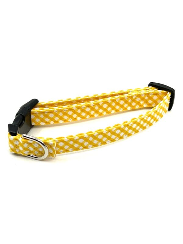 Yellow Gold Check Collar