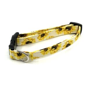 Sunflowers on Cream Collar